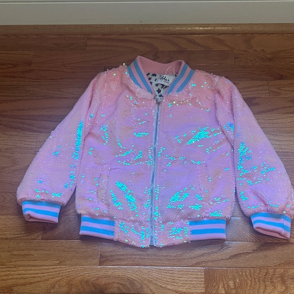 Lola + The Boys Other - Brand new nwot Lola + The Boys Pink Sequin Jacket with Unicorn